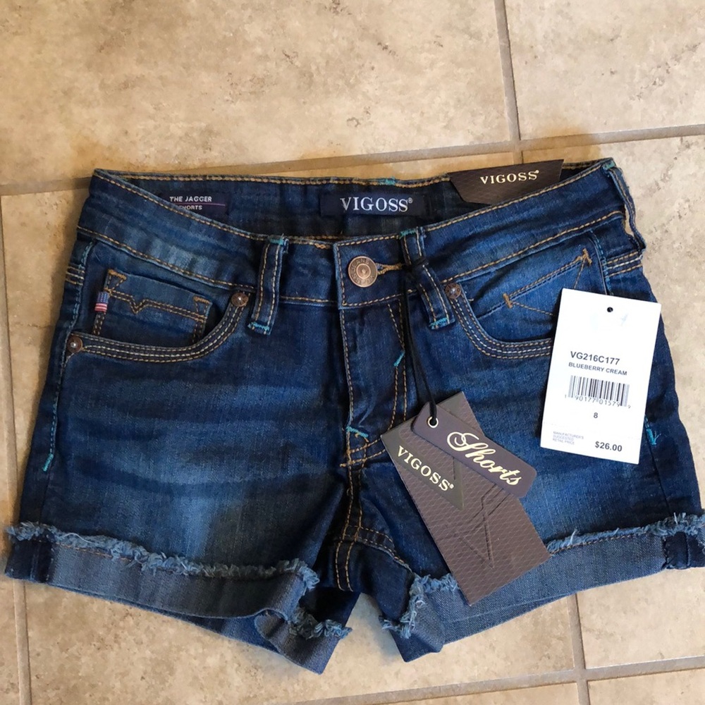 Girls Blue Vigoss Jean shorts